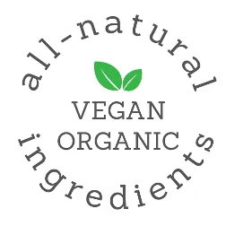 all-natural vegan and organic ingredients icon
