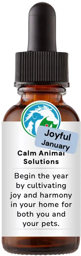 brown dropper bottle with animal communicator Catherine Winfree's Calm Animal Solutions label 