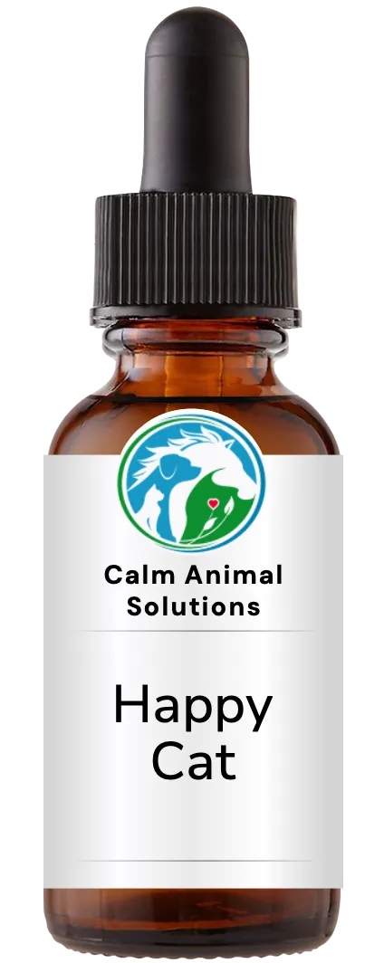 1 amber dropper bottle with Calm Animal Solutions label
