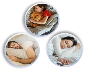 people sleeping peacefully natural sleep support