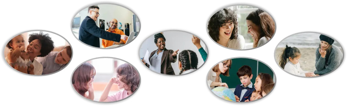 people experiencing emotional balance and calm daily interactions