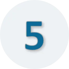 Step 5 of 5 in the how it works process on the Support to Calm and Aggressive Fish page