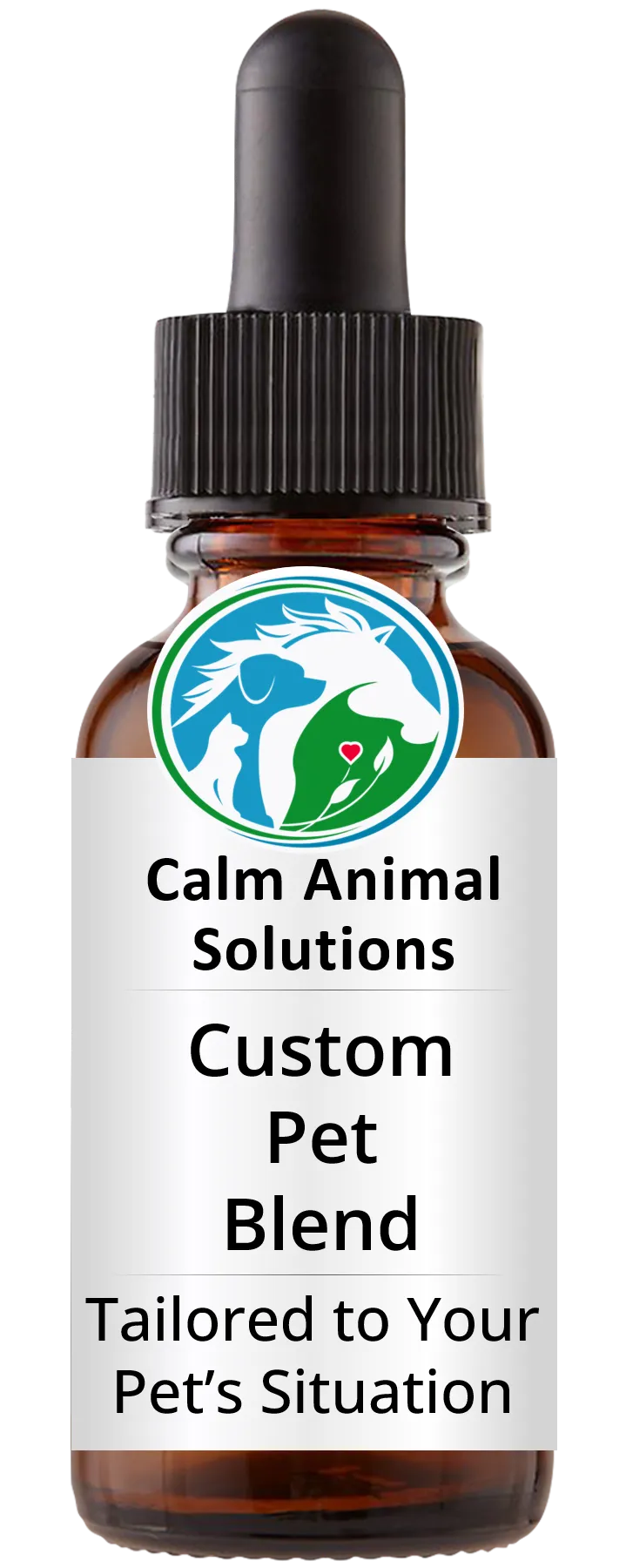 Custom Pet Blend tailored to your pet's stress situation by Calm Animal Solutions - included with consultations