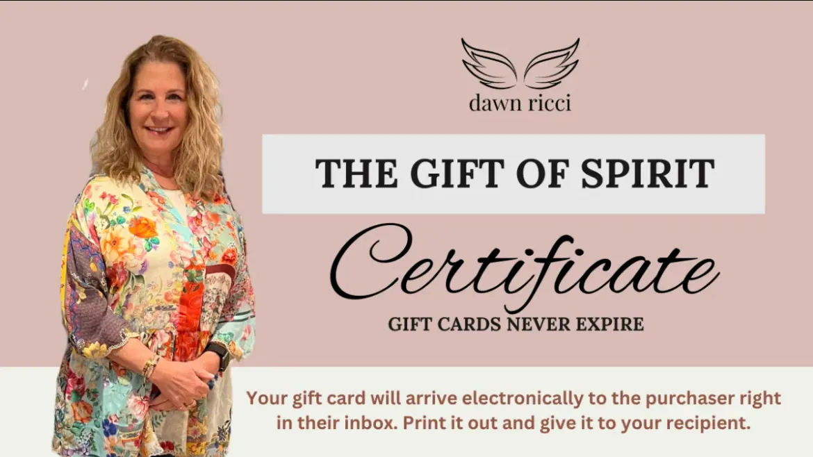 The Gift of Spirit Certificate