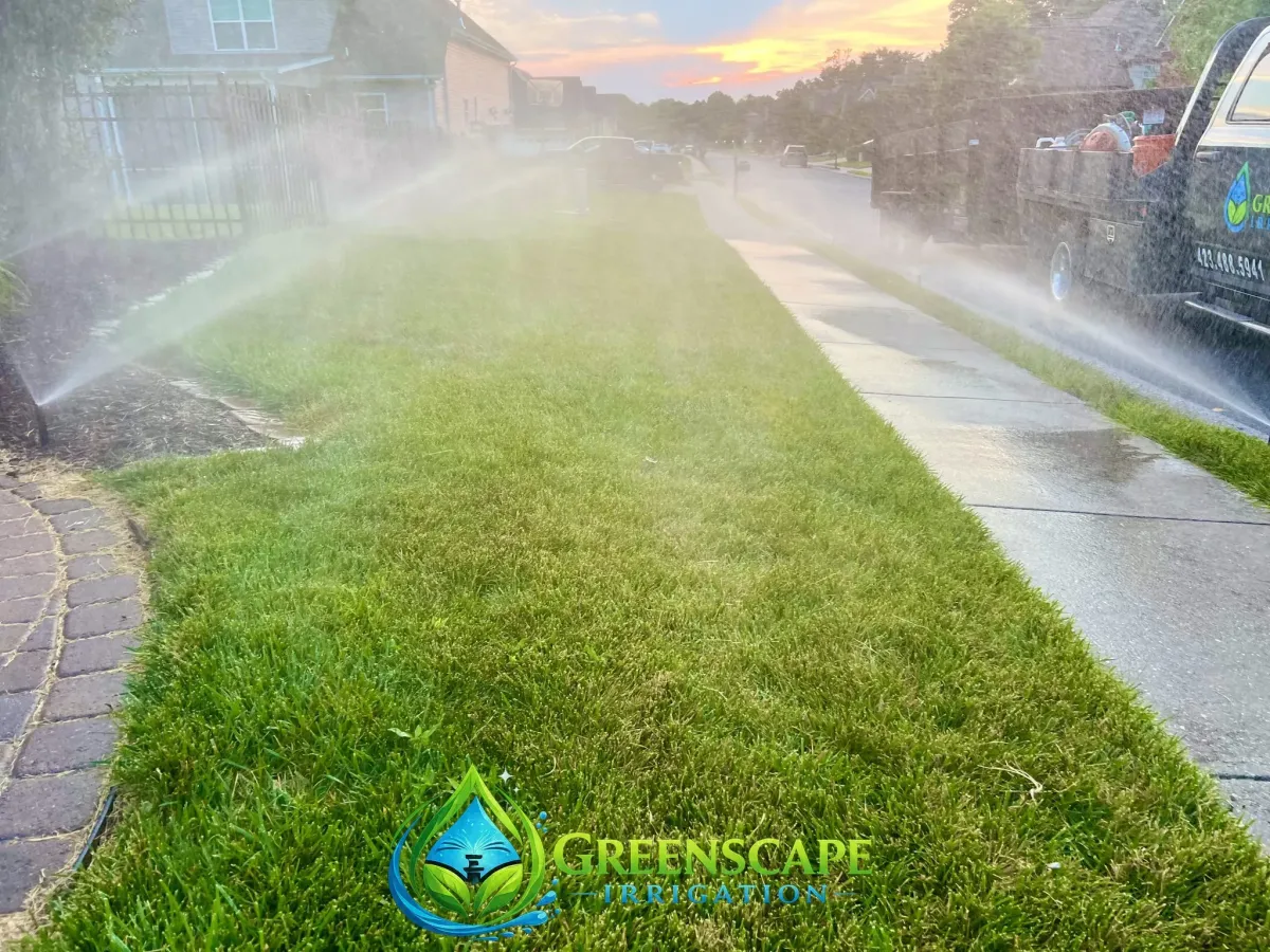 Sprinkler system test in Hixson, Chattanooga, TN
