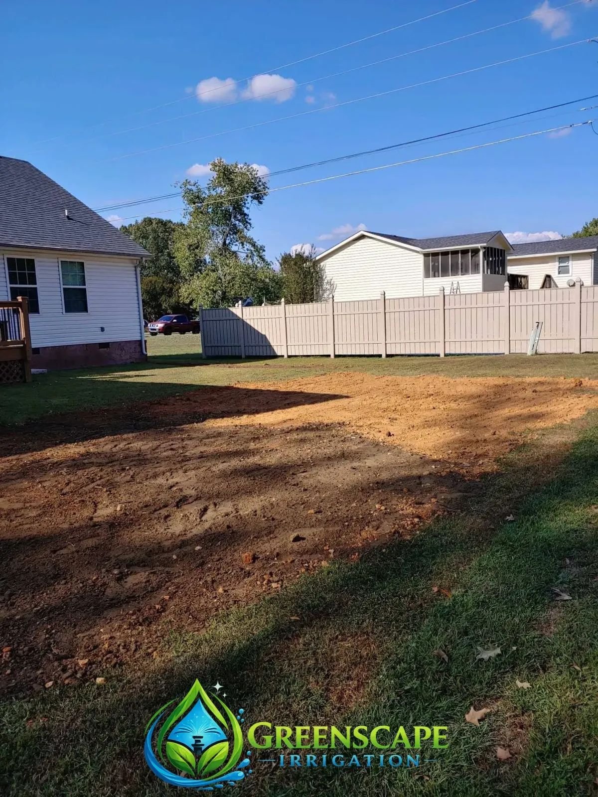 Yard grading and landscaping project in Ooltewah, TN
