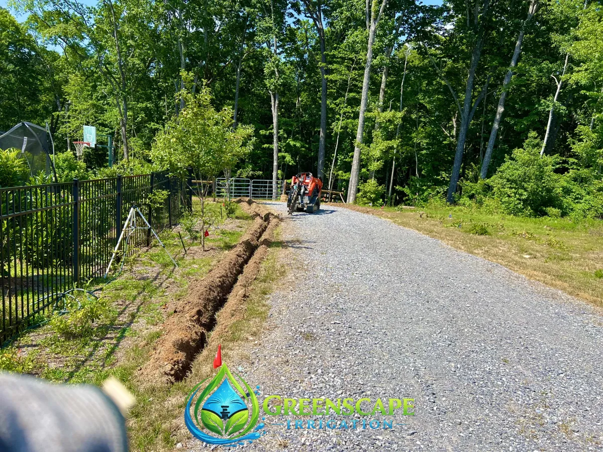 French drain installation in Chattanooga, TN