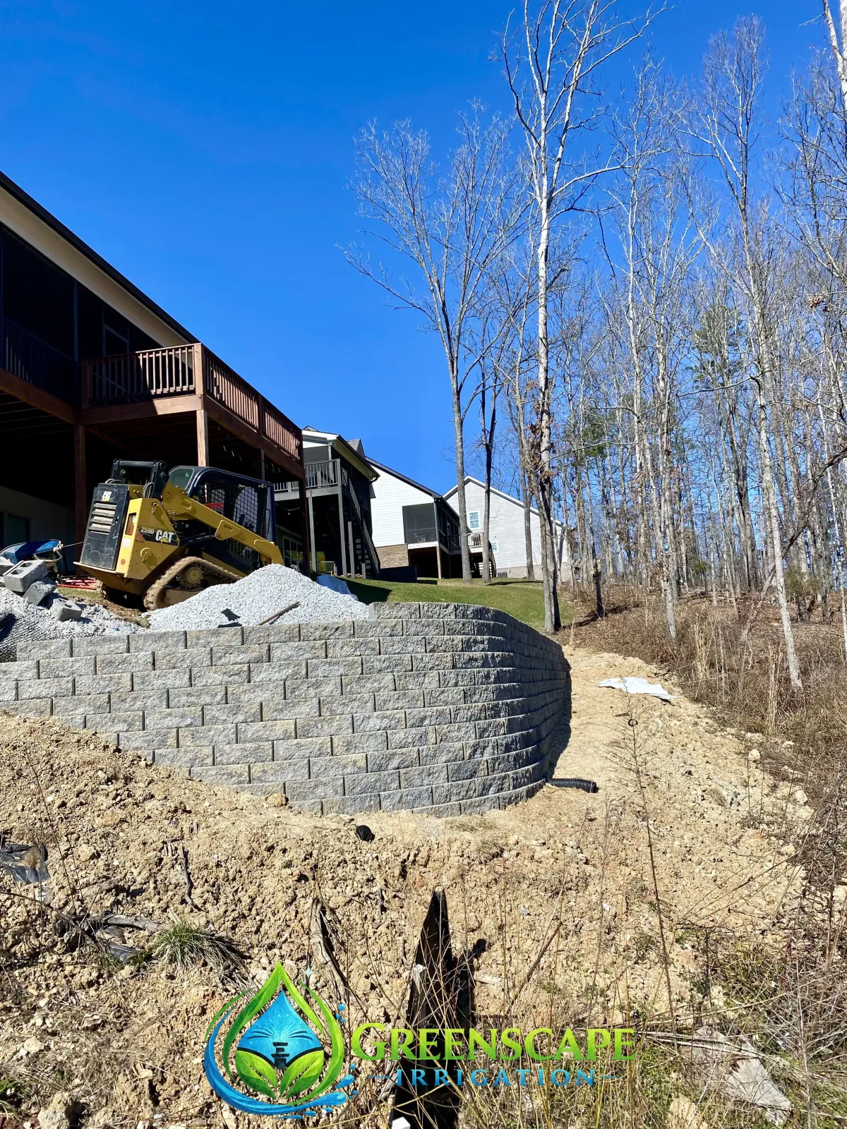 Retaining wall installation in Chattanooga, TN