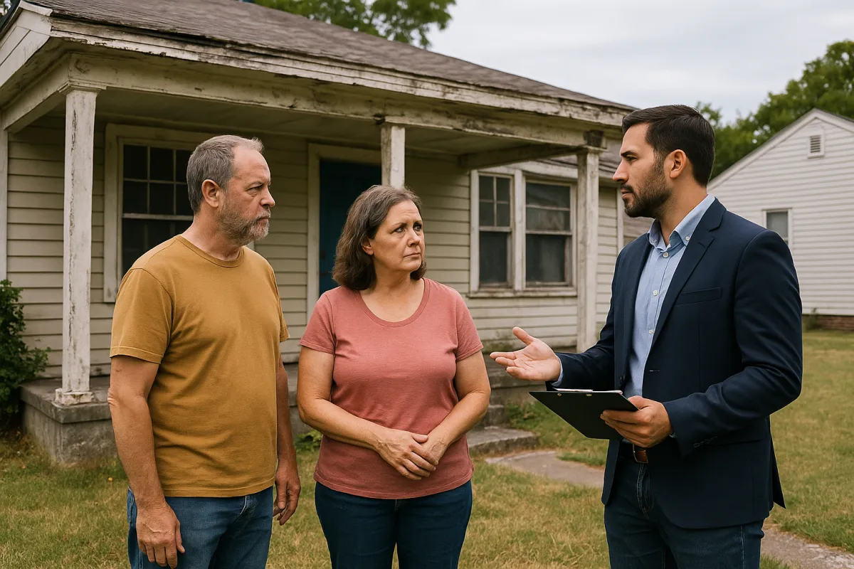 a room with a table and chairs
