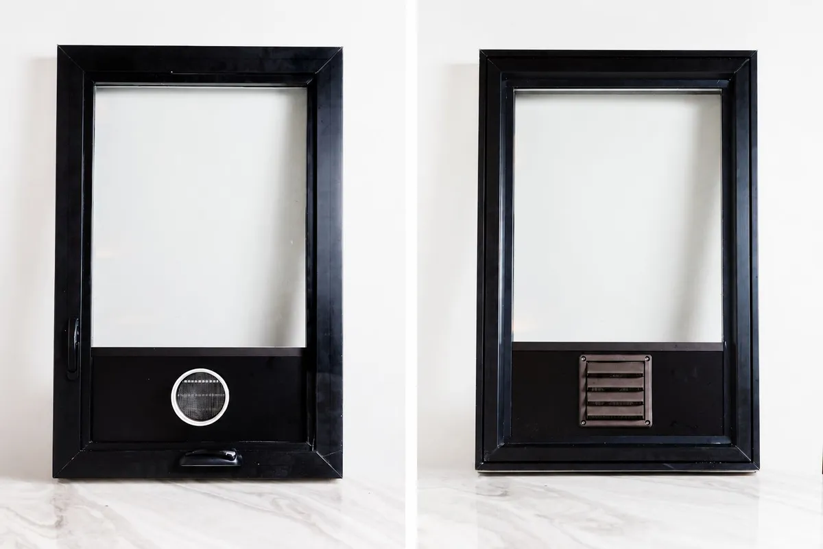 Two AC Ports window panels, full view