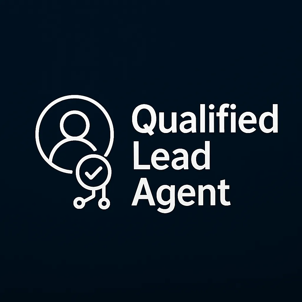 Stylized funnel and checkmark icon in navy blue and grey representing Qualified Lead Agent service by Agents One"