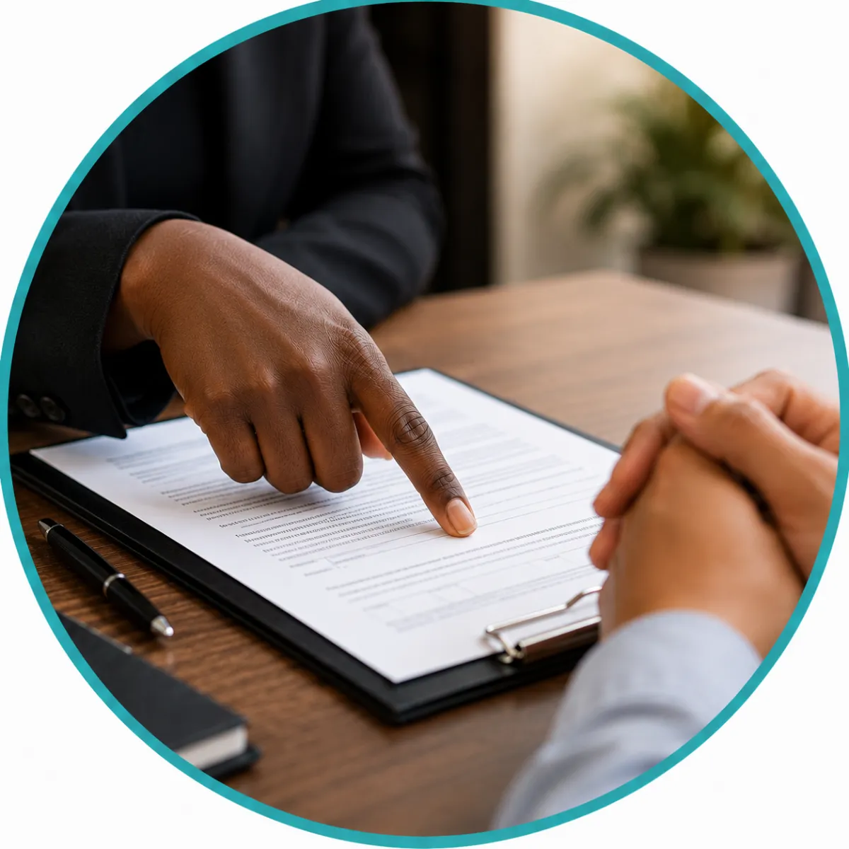 OnPointe Alliance guiding a client through the fingerprinting process with professional and personalized service.
