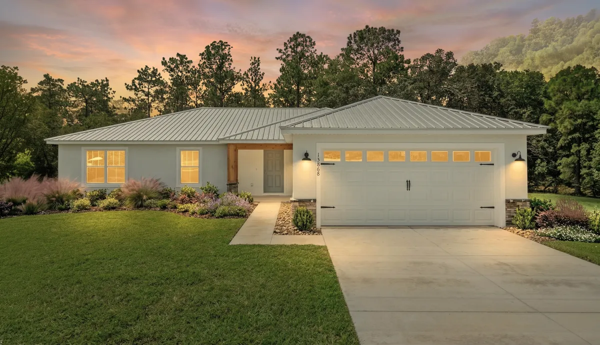 New Build in Central Florida, Dovetail front view, 3 beds 2 baths home in Ocala, sebring,