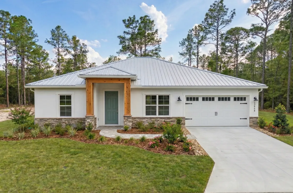 New Build in Central Florida, Dovetail front view, 3 beds 2 baths home in Ocala, sebring,