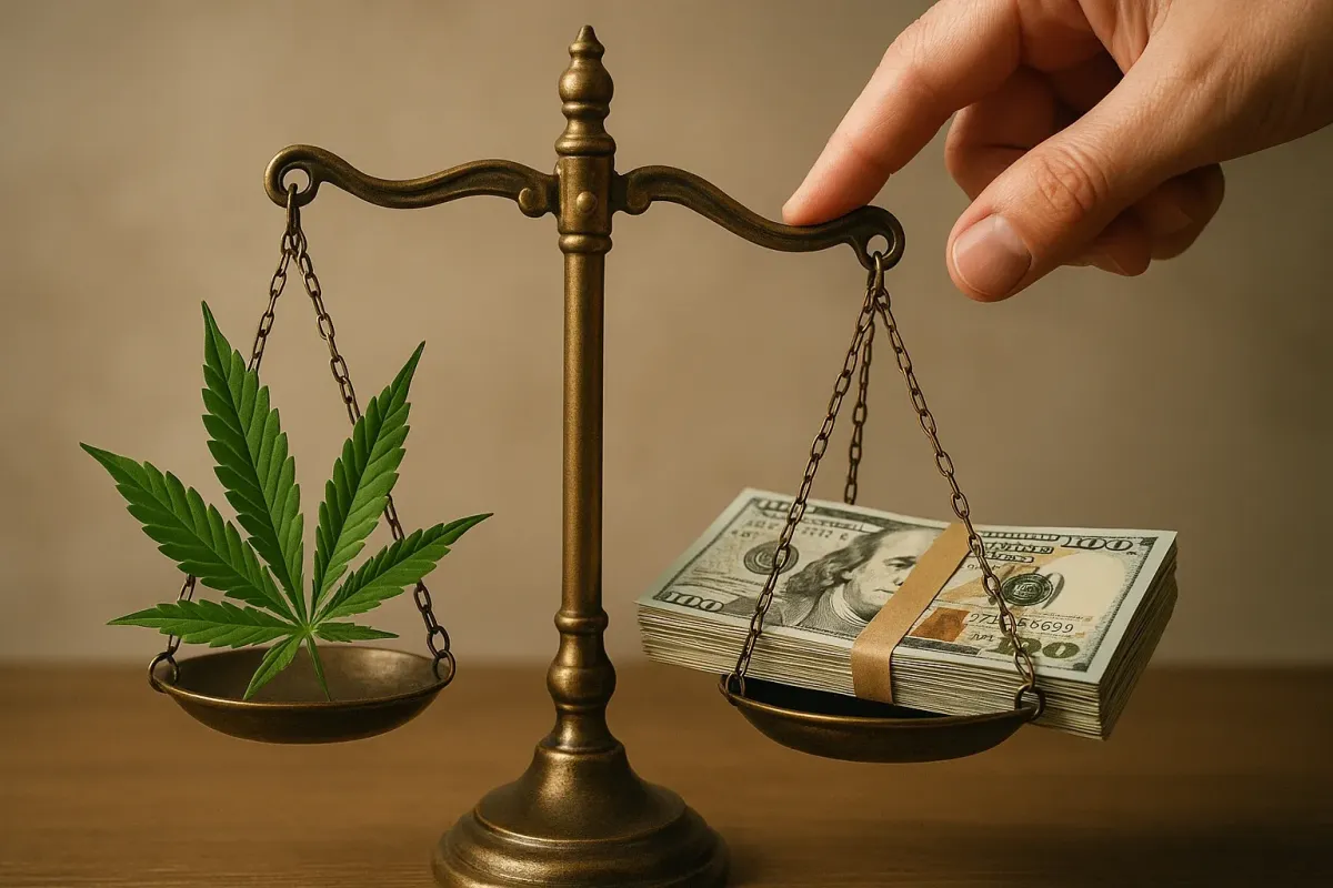 a can of strawberry jam sitting on a counter