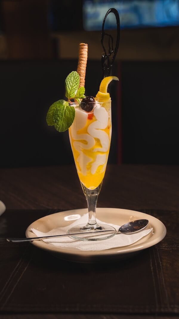 Limoncello in a tall glass