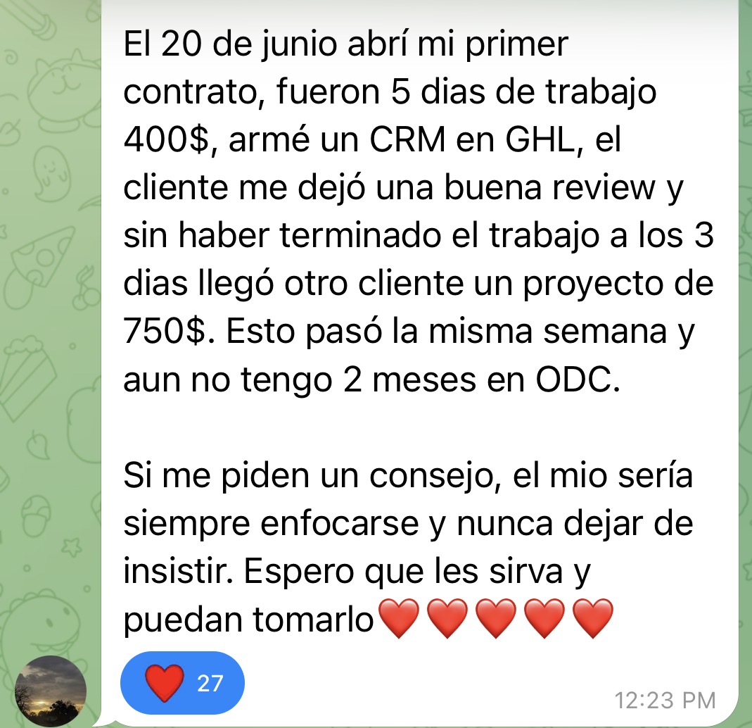 Screenshot of a WhatsApp chat showing successful earnings