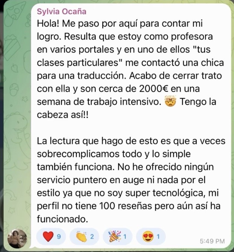 Testimonios resultados alumnas ODC