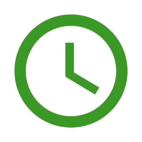 Clock icon representing HD Landscape scheduling and response time