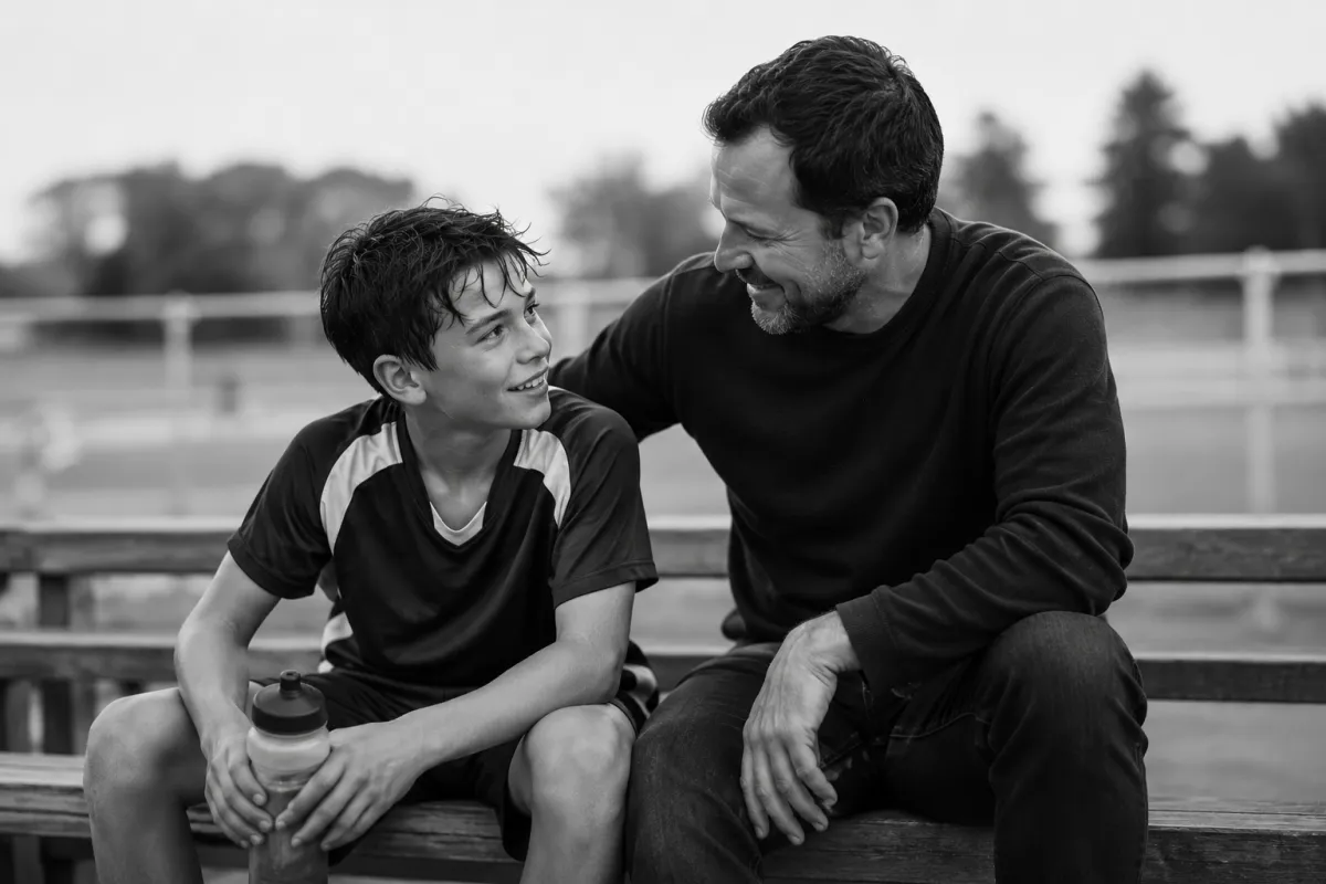 Young athlete learning from a setback after competition