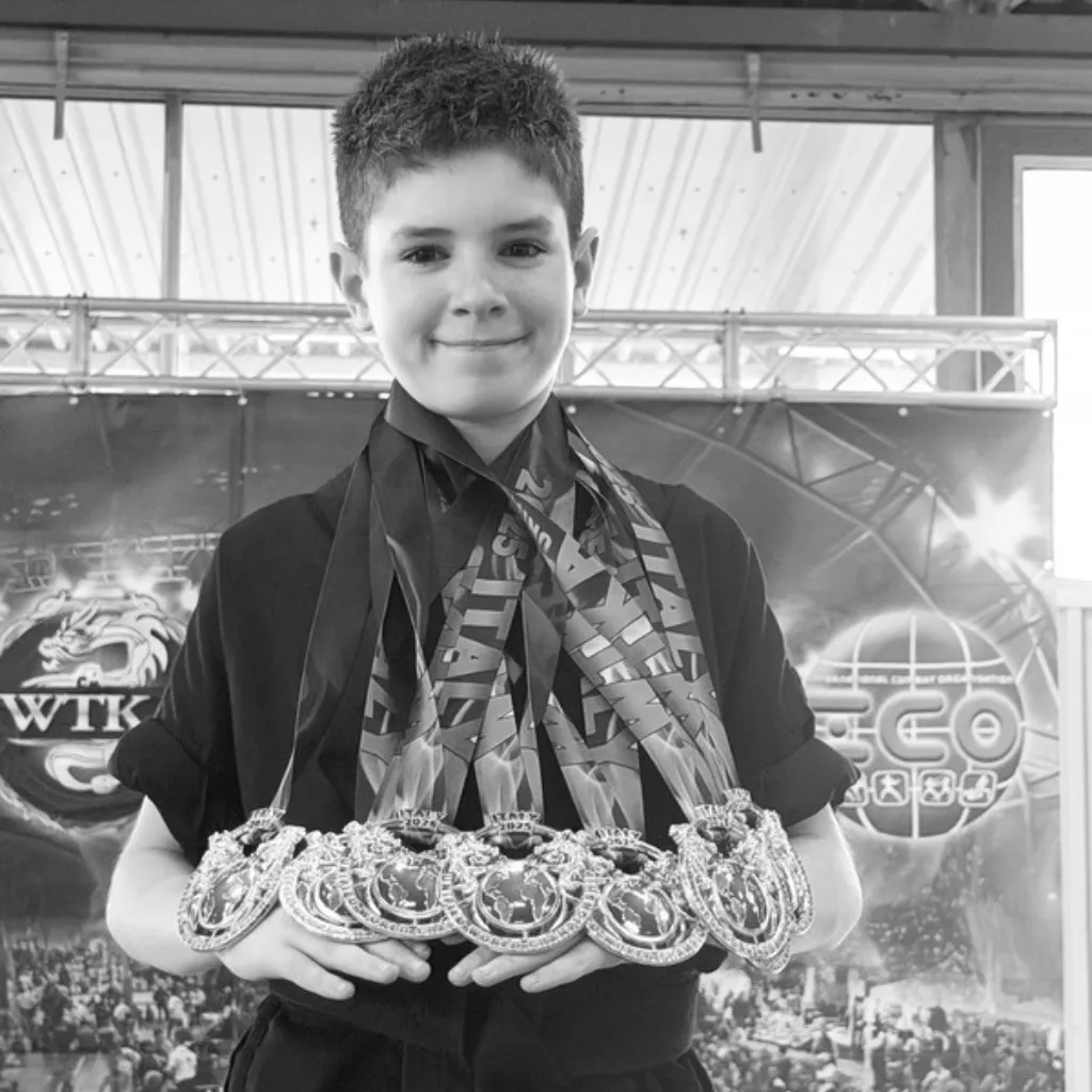 Tyler Killoran 20-time World Champion martial artist representing Team GB
