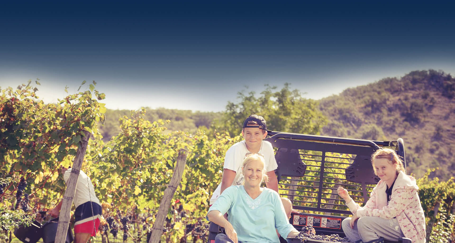 Family at Radevic Estate in Montenegro