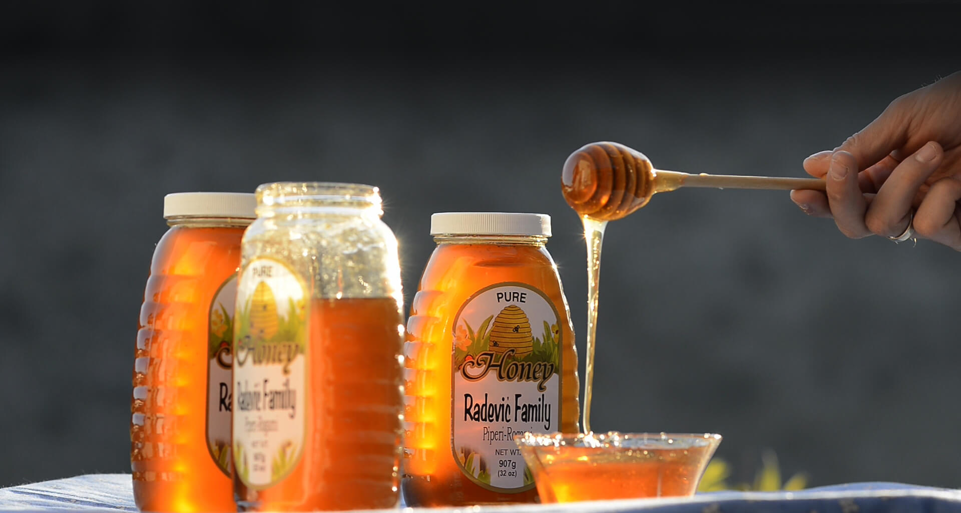 Honey at Radevic Estate in Montenegro
