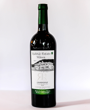 Dry Chardonnay Wine from Radevic Estate in Montenegro