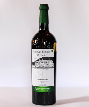 Semi-Dry Chardonnay Wine from Radevic Estate in Montenegro