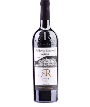 Syrah Wine from Radevic Estate in Montenegro