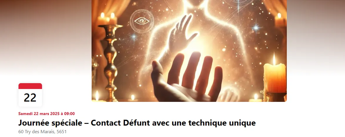 Evènement contact défunt