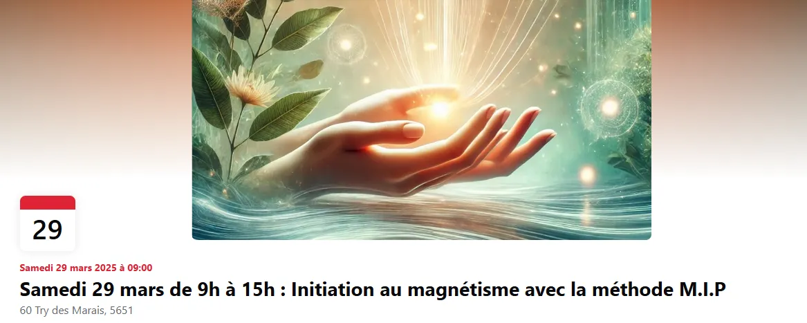 Evènement initiation au magnétisme