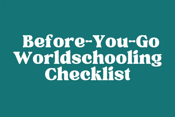 before you go checklist