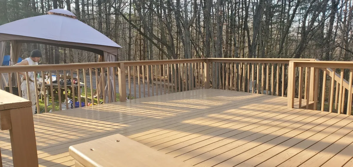 Deck staining and building Lancaster PA outdoor wood treatment