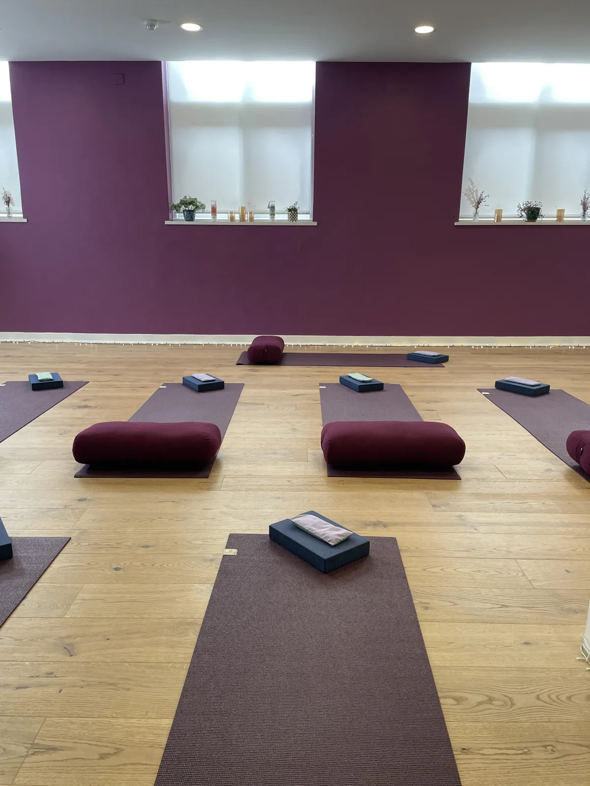 Soft focus yoga practice