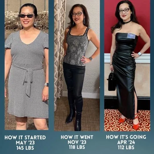 Before and After My Healthy Reach Julie timeline