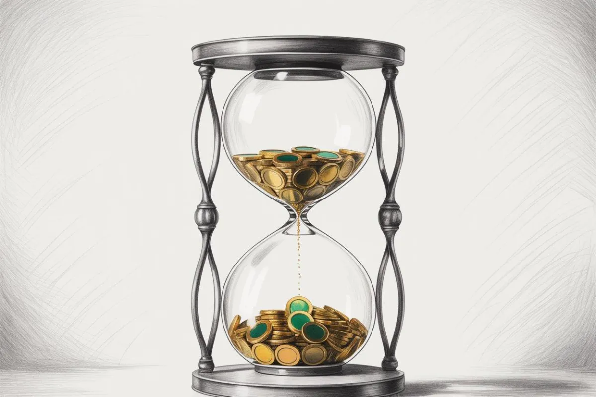 a close up of a small green plant in dirt