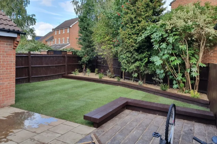 Garden clearance in Ipswich with an overgrown garden cut back and cleared