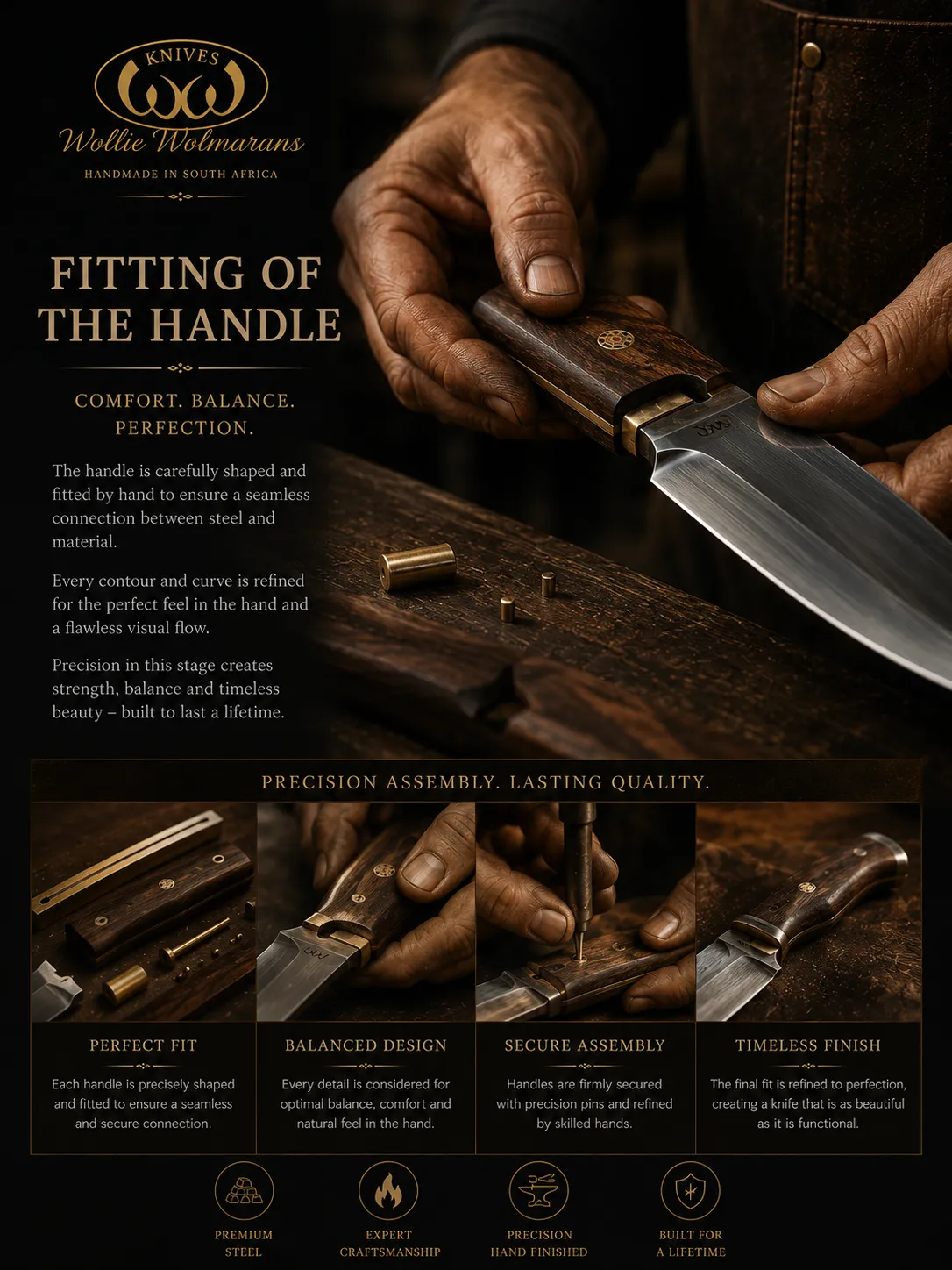 Precision machining and grinding of a knife bevel