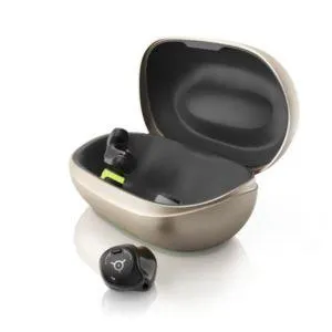 phonak hearing aids in a charger
