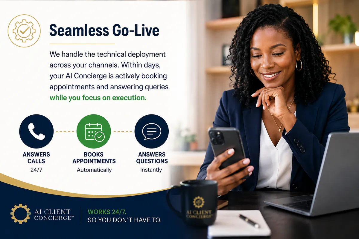 Seamless go-live process and active calendar management