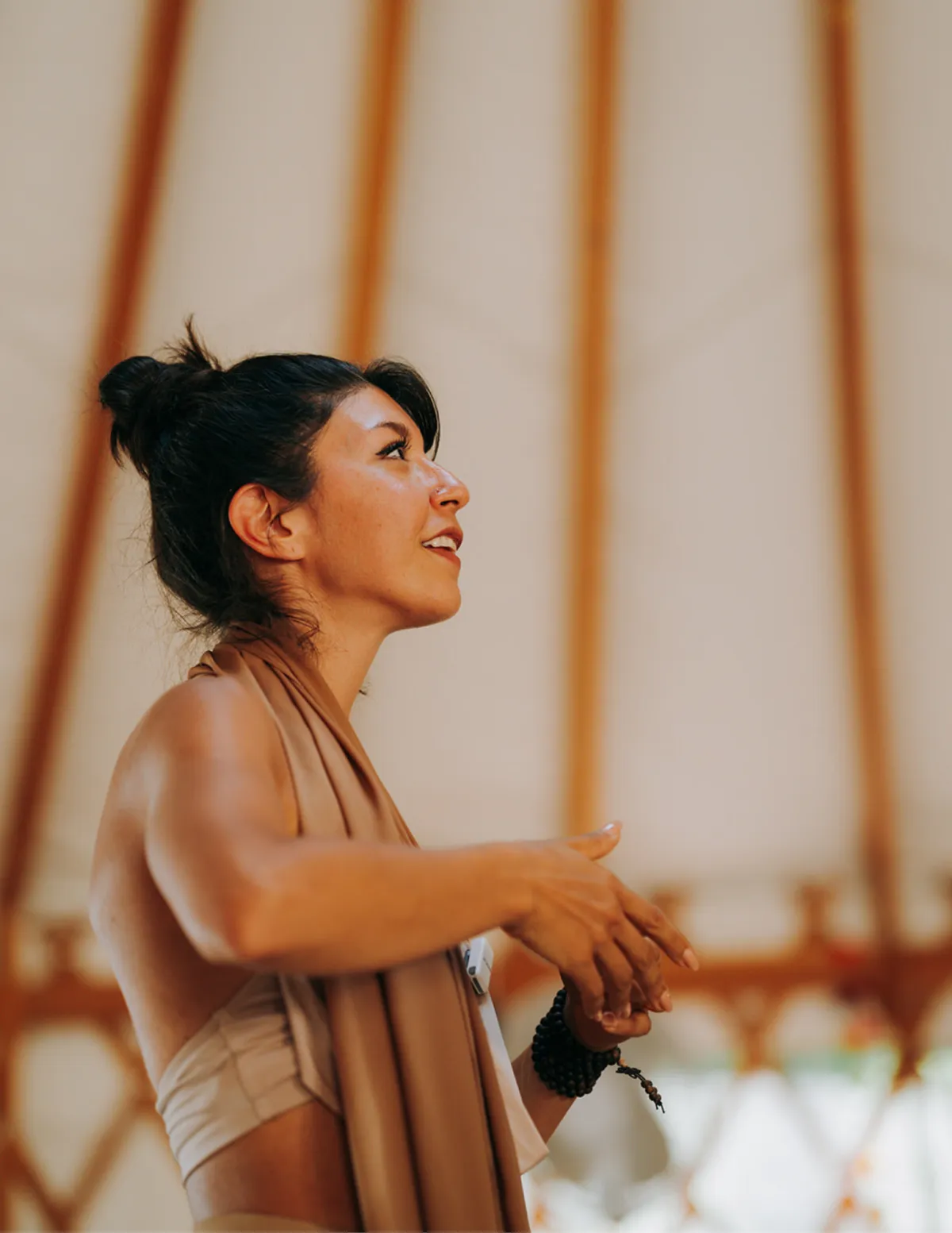 Aria Tau facilitates a session at Women Who Roar