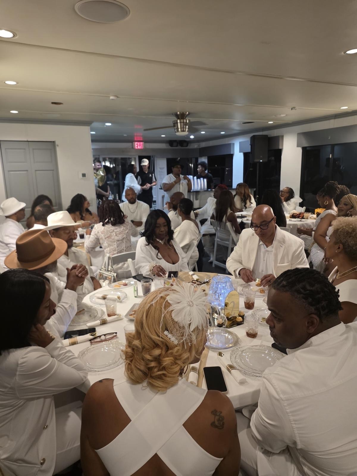Elegant guests at the inaugural Noir et Or event