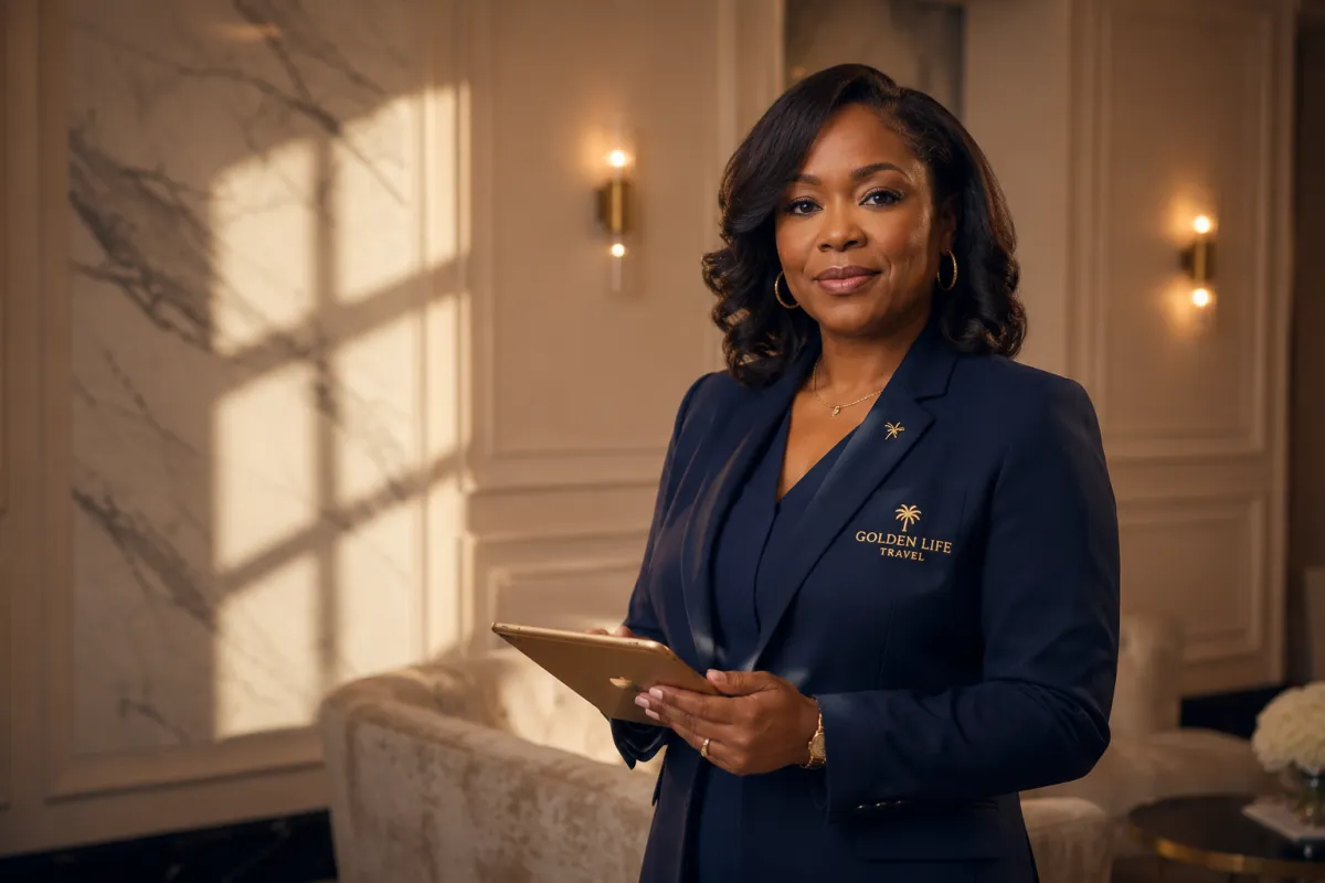 Luxury travel concierge ready to assist