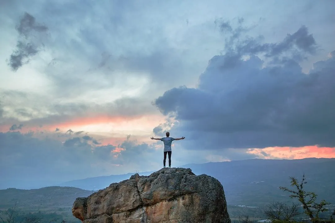 Man On A Mountain Top