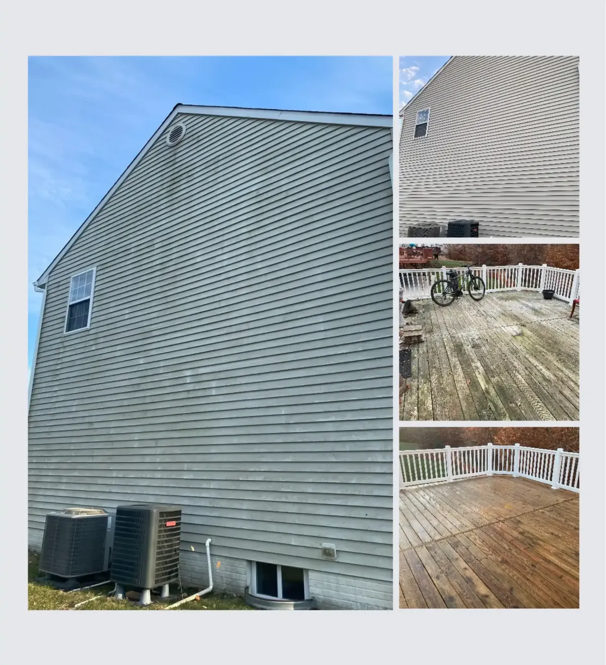 Professional soft wash house washing service on a residential home in Edmonton, Alberta.