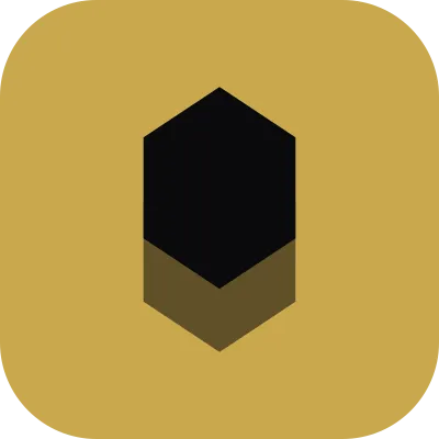 Gold AI Wealth Hub logo icon displayed on a blue footer background.