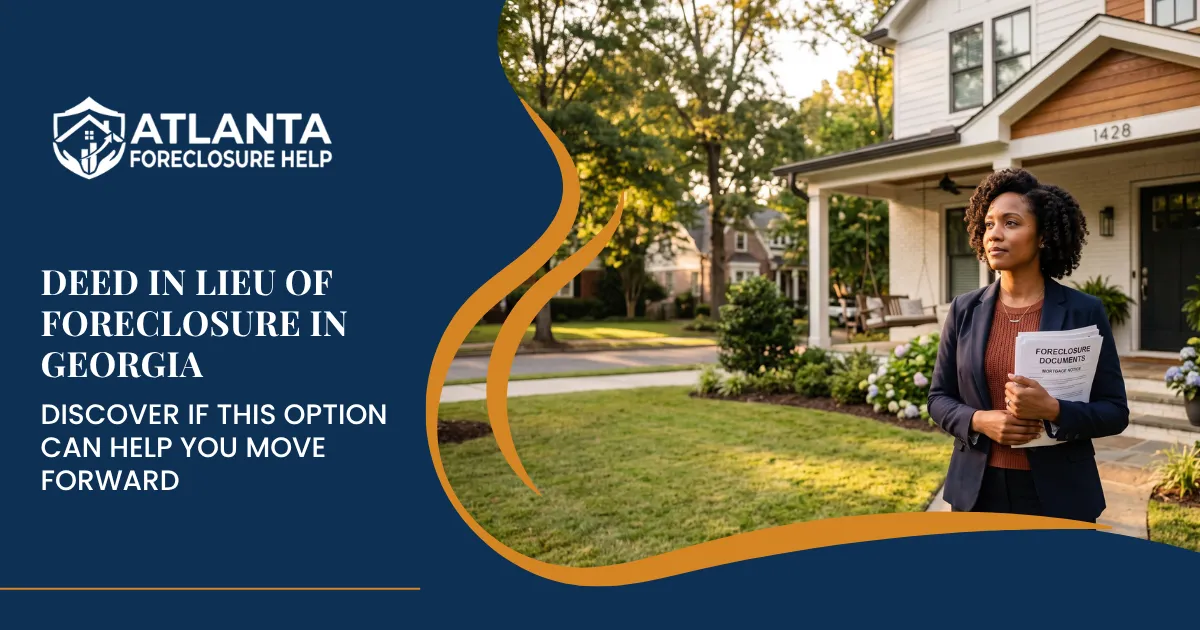 Deed in Lieu of Foreclosure in Georgia: Discover if This Option Can Help You Move Forward