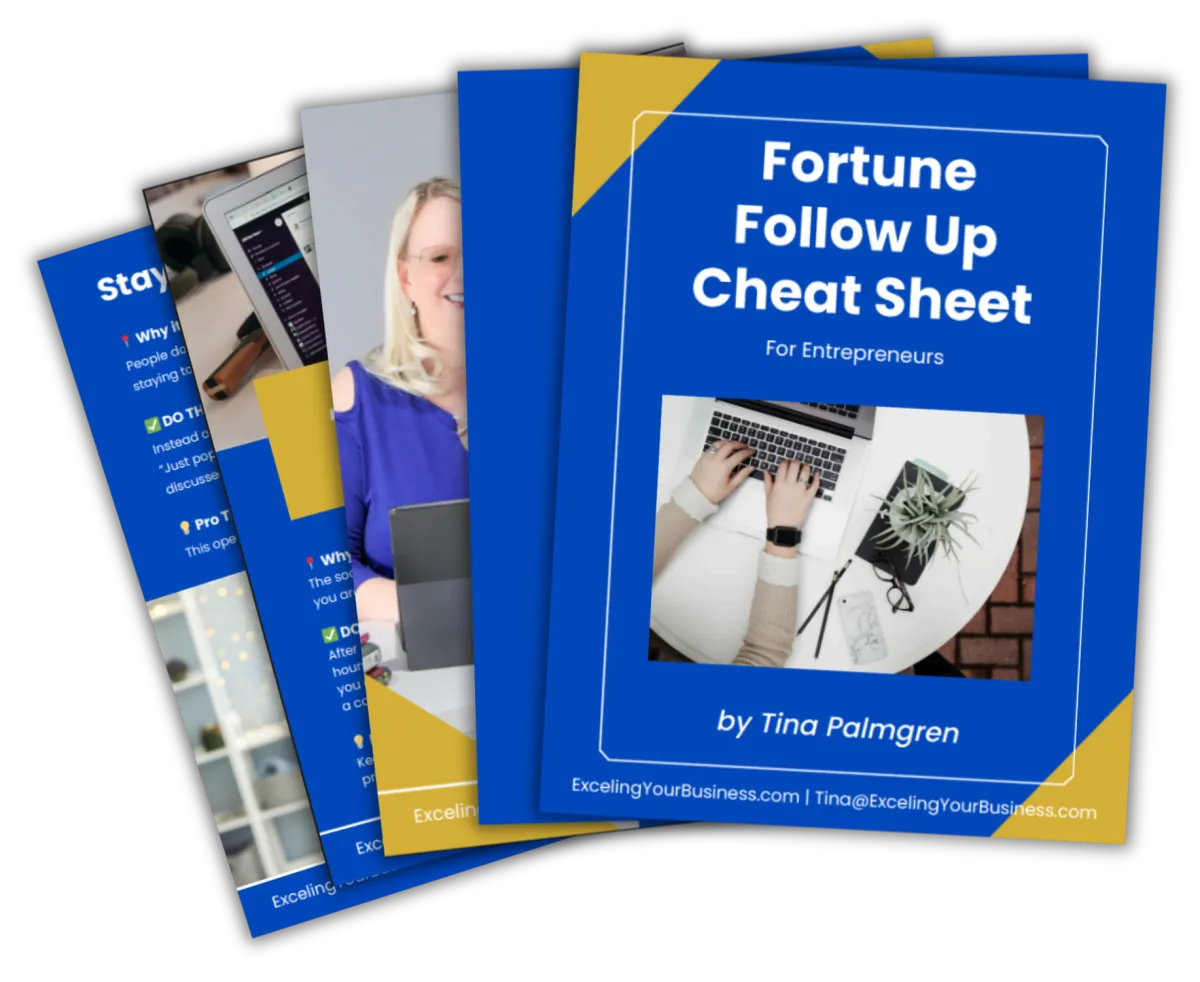 Fortune Follow-Up Cheat Sheet Brochure