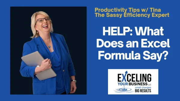 HELP: What Does an Excel Formula Say?